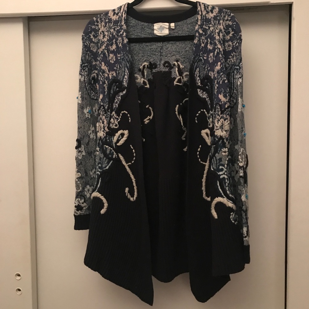 Anthropologie patterned vintage sweater